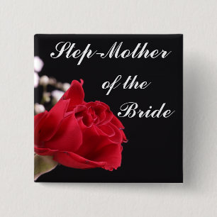Step Mother Of The Bride Pinback Button
