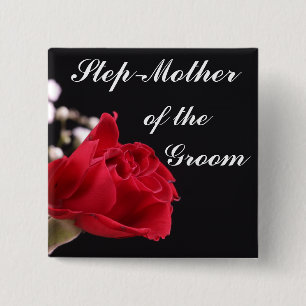 Step Mother Of The Groom Button
