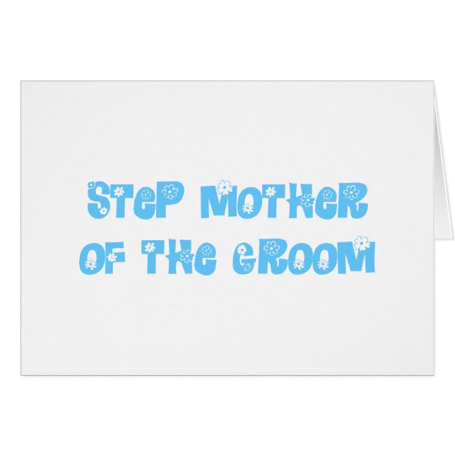 Step Mother of the Groom Cards (Front Horizontal)