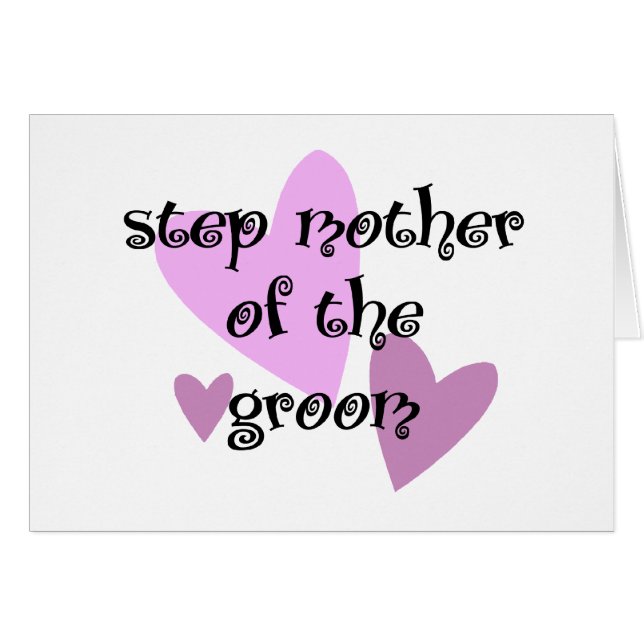 Step Mother of the Groom Cards (Front Horizontal)