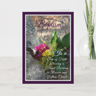Step of Faith Adult Baptism Card