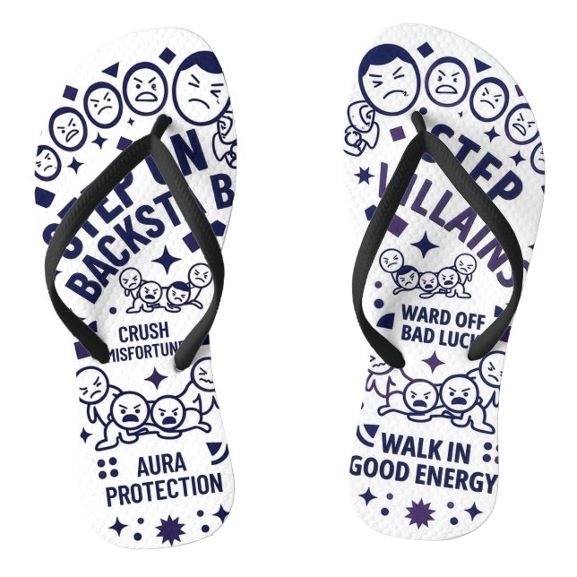 Step On Backstabbers Flip Flops (Footbed)