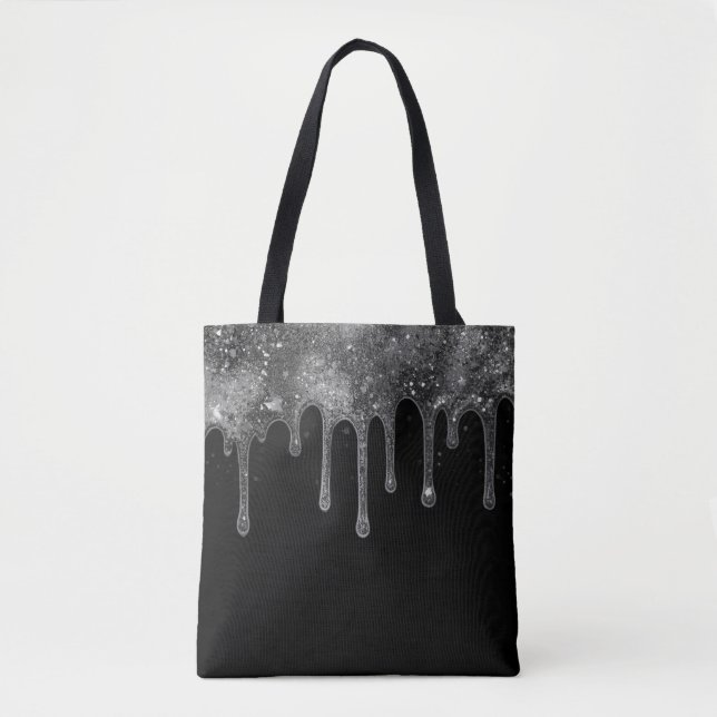 Step Out in Style With This Black + White Tote Bag (Front)