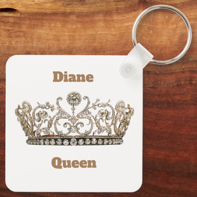  Step out with this Keychain, fit for a Queen! Keychain (Back)
