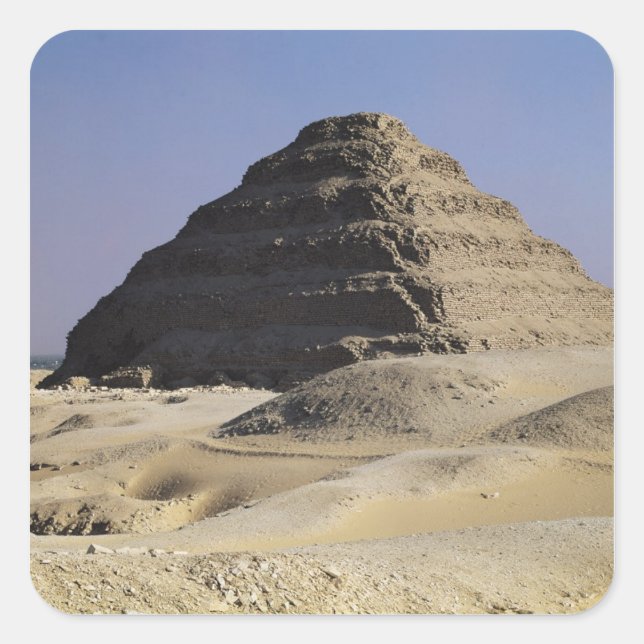 Step pyramid of King Djoser  Old Kingdom Square Sticker (Front)