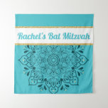 Step &amp; Repeat Bat Mitzvah Add Your Logo Backdrop at Zazzle
