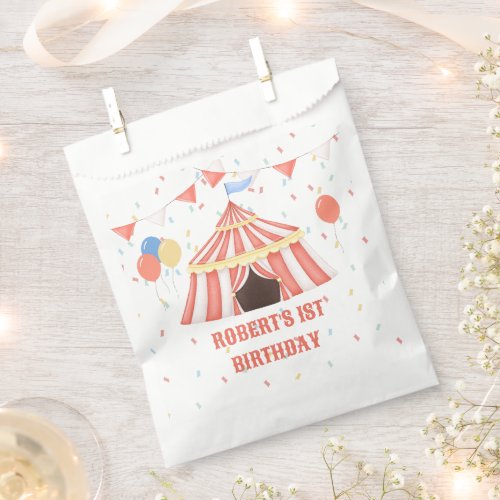 Step Right Up Circus Carnival Theme Birthday Favor Bag