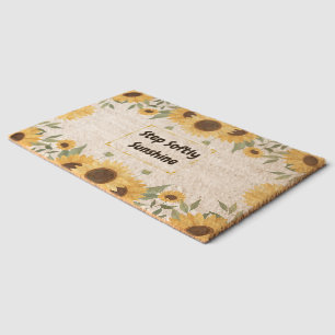 Step Softly Sunshine Fiber Doormat