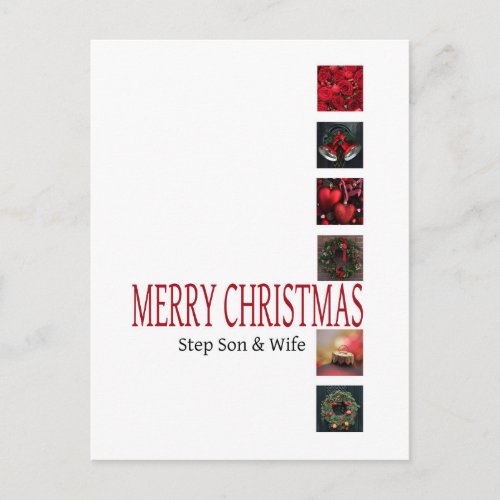 Step Son and Wife   Merry Christmas card