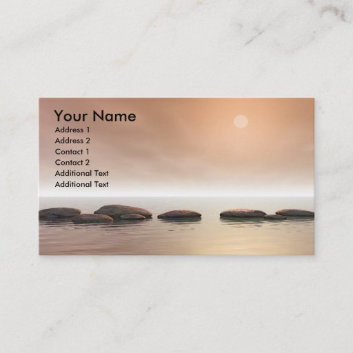 Customizable Step Stones Business Card