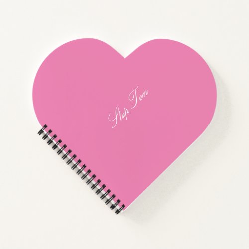 Step Ten Heart Shaped Notebook