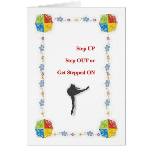 Step Up Step Out Cards (Front)