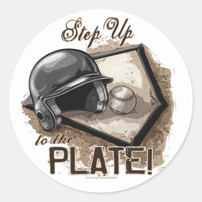 Step Up To The Plate! Sticker (Front)