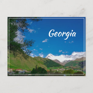 Stepantsminda Kazbegi Georgia Gergeti Caucuses Postcard