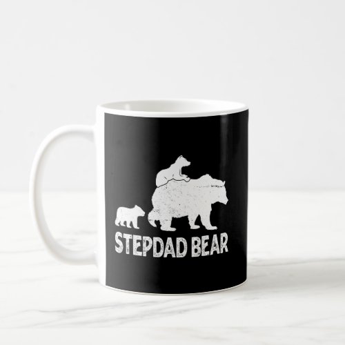 Stepdad Bear 2 Cubs Stepdad 2 Kids For Dad Grandpa Coffee Mug