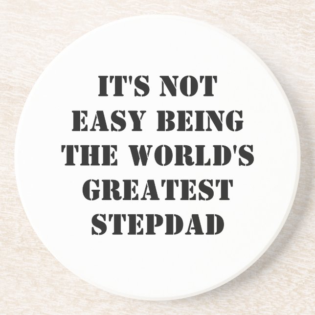 Stepdad Drink Coaster (Front)