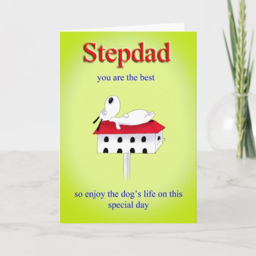 stepdad Fathers day card