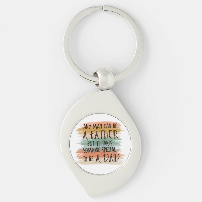 Stepdad Father's Day Gift | Special Dad Keychain (Front)