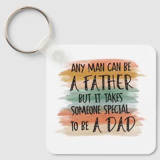 Stepdad Father's Day Gift | Special Dad Keychain (Front)