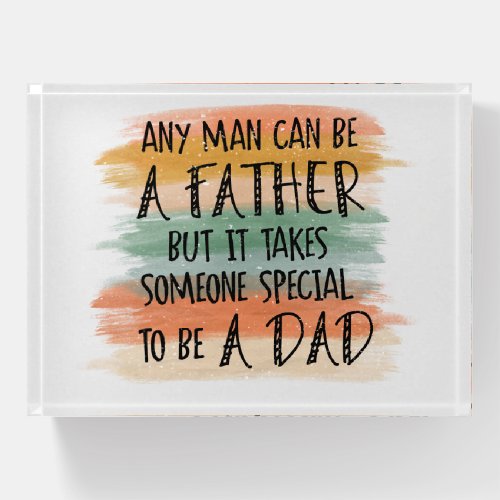 Stepdad Fathers Day Gift  Special Dad Paperweight