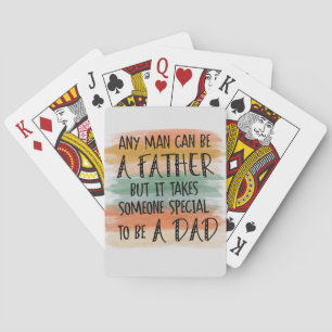 Stepdad Father's Day Gift   Special Dad Poker Cards