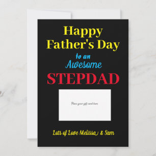 Stepdad Happy Father's Day Gift Card Holder