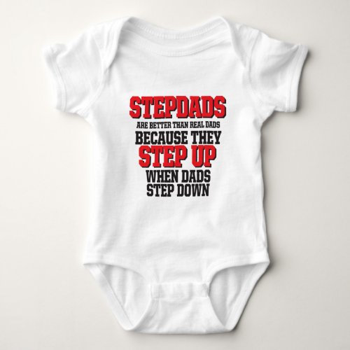 Stepdads step up baby bodysuit