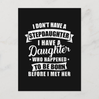 Stepfather daughter born before met Stepdaughter Postcard