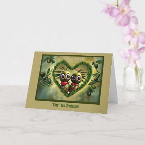 Stepfather Fathers Day Cute I Love You  Card