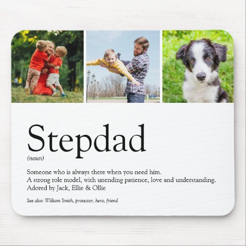 Stepfather Stepdad Definition 3 Photo Fun Modern Mouse Pad