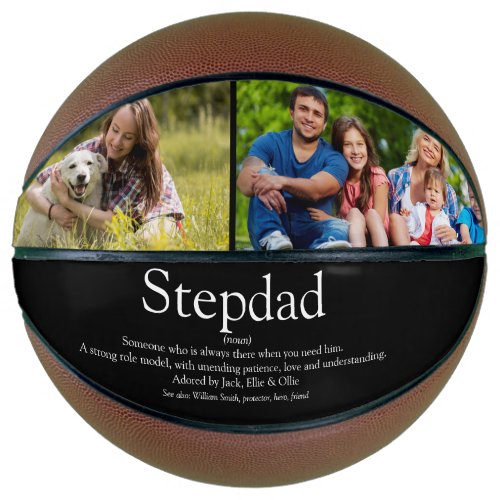 Stepfather Stepdad Definition Photo Fun Black Basketball