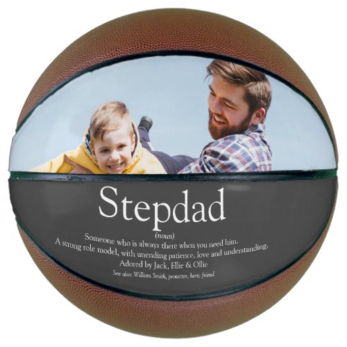 Stepfather Stepdad Definition Photo Fun Gray Basketball