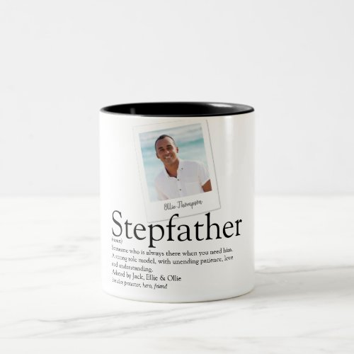 Stepfather Stepdad Definition Photo Two_Tone Coffee Mug