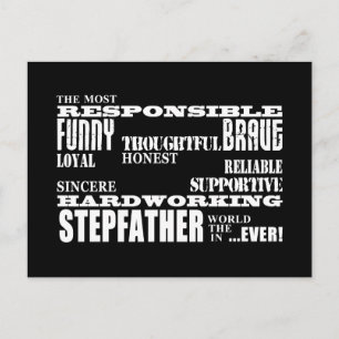 Stepfathers & Stepdads Birthdays Parties Qualities Postcard
