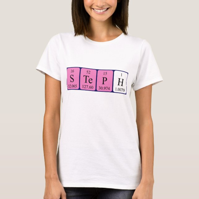 Steph periodic table name shirt (Front)