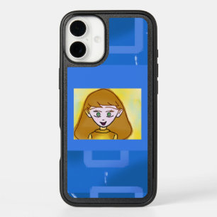 Stephanie Bingo Anime Blue Geometric Otterbox Case