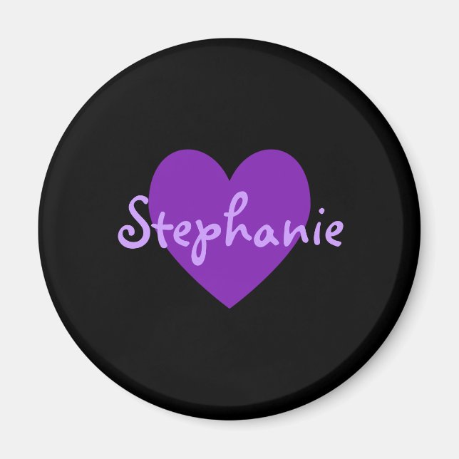 Stephanie in Purple Magnet (Front)