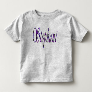 Stephanie, Name, Logo, Toddler Grey T-shirt