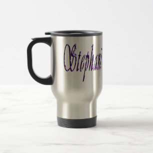 Stephanie, Name Logo, Travel Mug