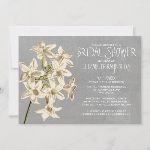 Stephanotis Bridal Shower Invitations