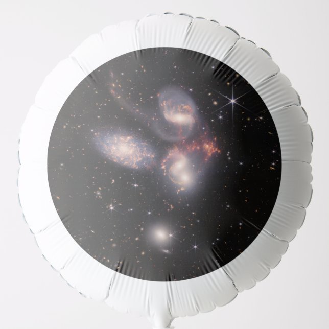 Stephan's Quintet 5 Galaxies Deep Field James Webb Balloon (Front)