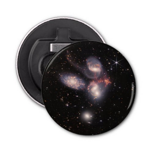 Stephans Quintet 5 Galaxies Deep Field James Webb Bottle Opener