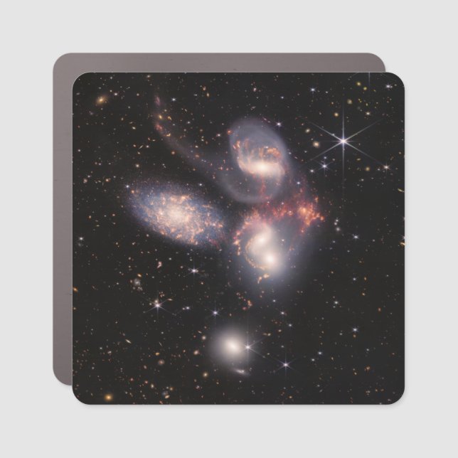 Stephan's Quintet 5 Galaxies Deep Field James Webb Car Magnet (Front)