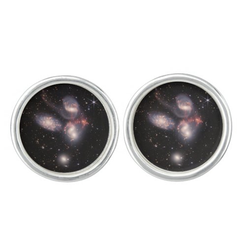 Stephans Quintet 5 Galaxies Deep Field James Webb Cufflinks