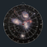 Stephan's Quintet 5 Galaxies Deep Field James Webb Dart Board<br><div class="desc">A cosmic ballet of five galaxies locked in a gravitational embrace unfolds in this infrared image captured by the James Webb Space Telescope. Towering plumes of gas stretch across the scene, ripped from their grasp by the dance's fierce forces. While some galaxies blaze with the light of newborn stars, others...</div>