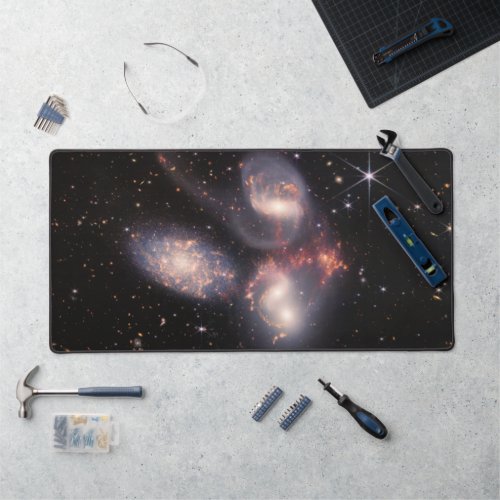 Stephans Quintet 5 Galaxies Deep Field James Webb Desk Mat