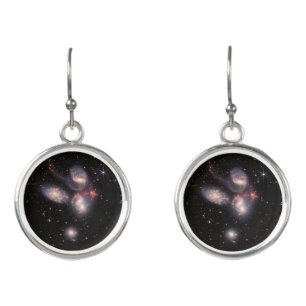 Stephan's Quintet 5 Galaxies Deep Field James Webb Earrings