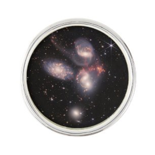 Stephan's Quintet 5 Galaxies Deep Field James Webb Lapel Pin
