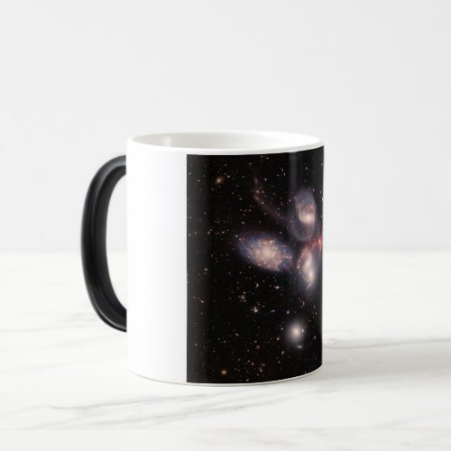 Stephans Quintet 5 Galaxies Deep Field James Webb Magic Mug