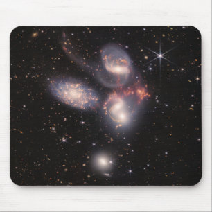 Stephan's Quintet 5 Galaxies Deep Field James Webb Mouse Pad